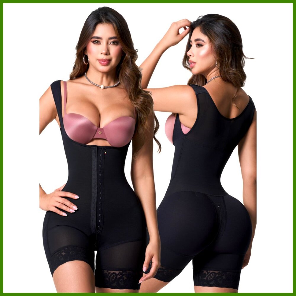 Powernet Shapewear Bodysuit with Open Bust and Butt-Lifting Cut